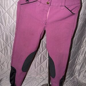 Smartpak Piper Riding Breeches Orchid/Grey Size 26R Women’s